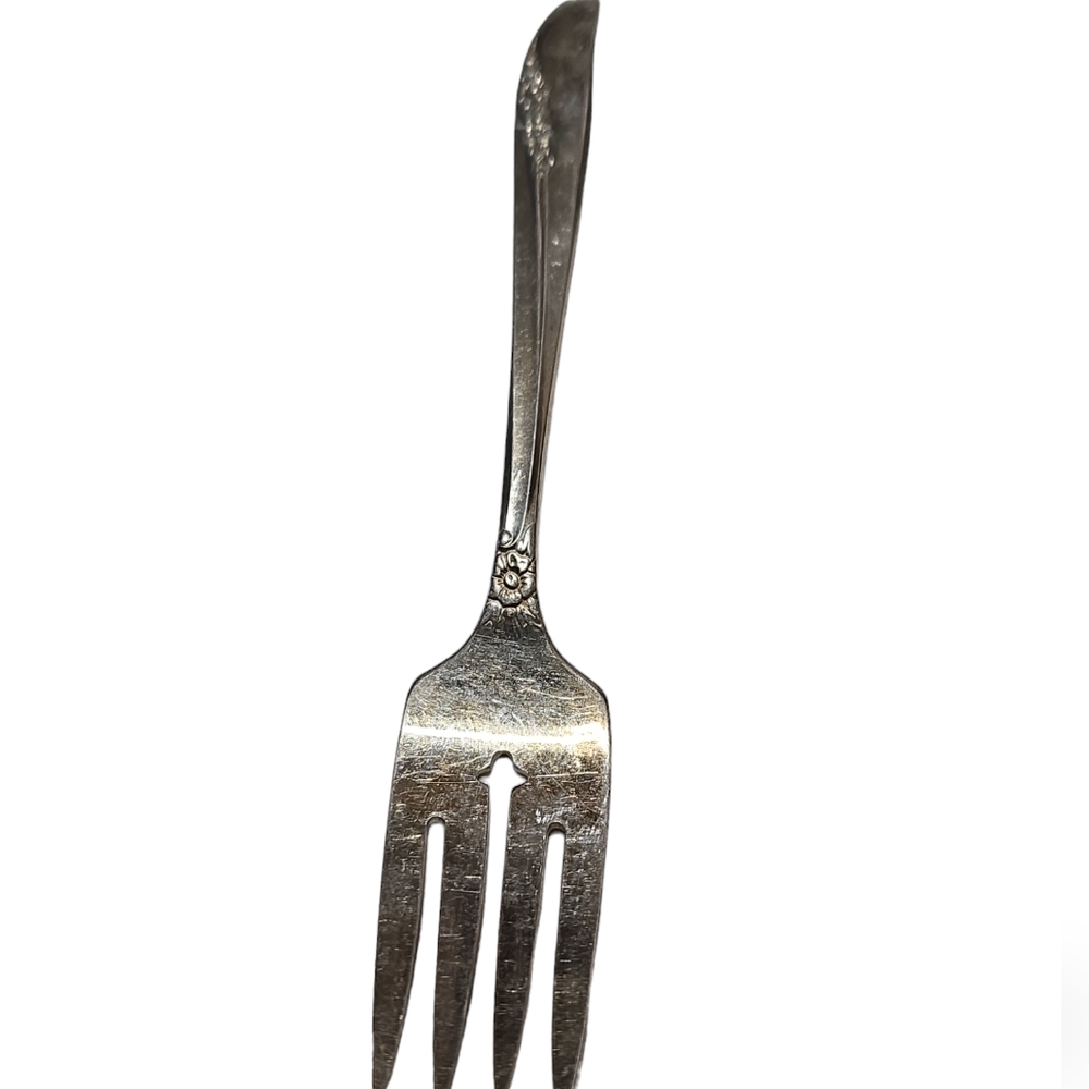 Oneida Lilac Time Silverplated Meat Fork